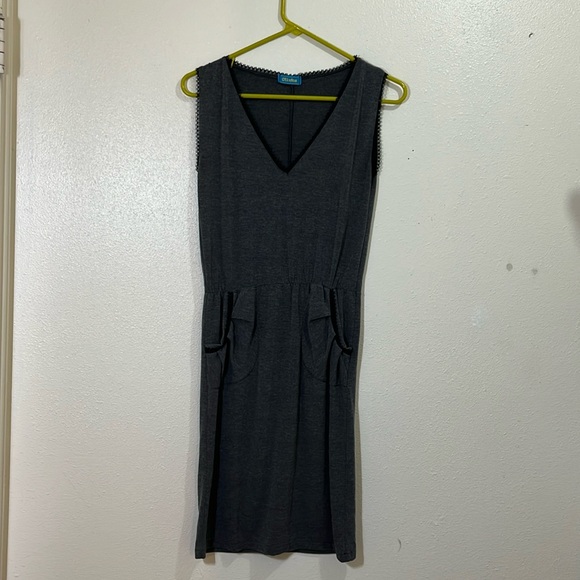olinka Dresses & Skirts - Olinka sleeveless dark gray dress. Size Small.